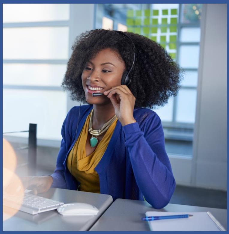 woman using headset